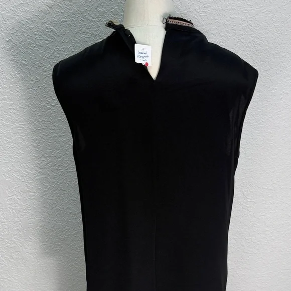 Isabel Marant Black Top with Colorful Embroidery - Picture 4 of 6